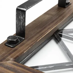 Kirkland's Home Decorative Trays-Black Metal And Glass Tray