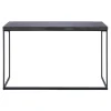 Kirkland's Home Console Tables-Black Metal And Wood Contemporary Console Table