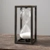 Kirkland's Home Decorative Accents-Black Metal Rectangle Hourglass, 12 In.