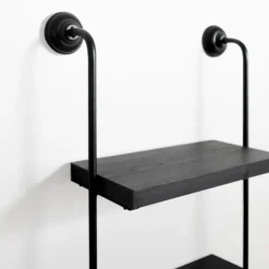 Kirkland's Home Shelves-Black Pipe 3-Tier Wall Shelf