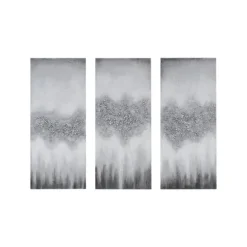 Kirkland's Home Canvas Art-Black Rock Stone Canvas Art Prints, Set Of 3