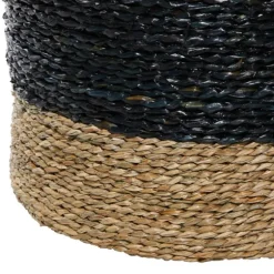 Kirkland's Home Baskets & Boxes-Black Sea Grass Baskets, Set Of 3