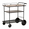 Kirkland's Home Kitchen Islands & Bar Carts-Black 3-Tier Industrial Bar Cart