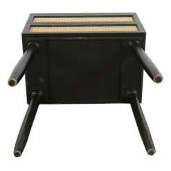 Kirkland's Home Accent & End Tables-Black Two-Drawer Rattan Front Accent Table