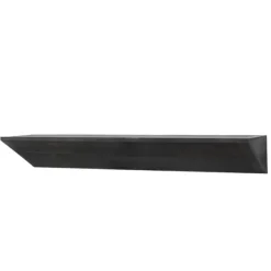 Kirkland's Home Shelves-Black Wedge Wood Large Floating Shelf