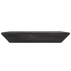 Kirkland's Home Shelves-Black Wedge Wood Small Floating Shelf