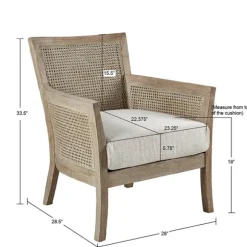 Kirkland's Home Accent Chairs-Blake Cane Back Accent Chair