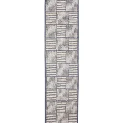 Kirkland's Home Outdoor Rugs-Blake Gray Cube Indoor/Outdoor Runner, 1X7