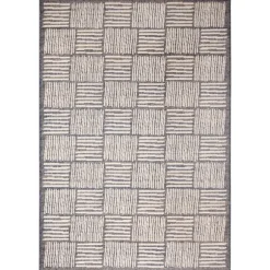 Kirkland's Home Outdoor Rugs-Blake Gray Cube Indoor/Outdoor Area Rug, 7X9
