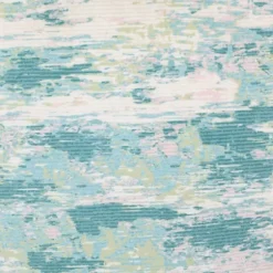 Kirkland's Home Accent Chairs-Blue Abstract Armless Accent Chair