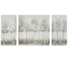 Kirkland's Home Canvas Art-Blue And Gold Trees Canvas Art Prints, Set Of 3