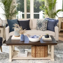 Kirkland's Home Bowl Filler-Blue And White Porcelain Orbs, Set Of 5