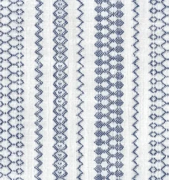 Kirkland's Home Accent Chairs-Blue Farmhouse Stripe Swoop Accent Chair