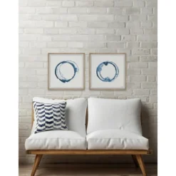 Kirkland's Home Framed Art-Blue Flash Framed Art Prints, Set Of 2