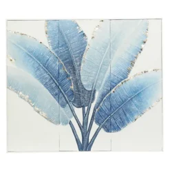 Kirkland's Home Framed Art-Blue Leaves Coastal Metal Art Print