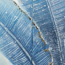 Kirkland's Home Framed Art-Blue Leaves Coastal Metal Art Print