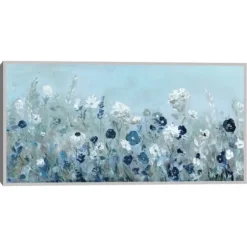 Kirkland's Home Framed Art-Blue Light Garden Framed Canvas Art Print