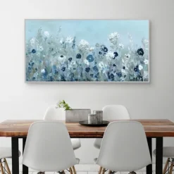 Kirkland's Home Framed Art-Blue Light Garden Framed Canvas Art Print