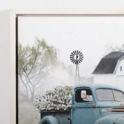 Kirkland's Home Canvas Art-Blue Pickup Truck And Barn Canvas Art Print