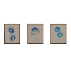 Kirkland's Home Framed Art-Botanical Framed Linen Canvas Art Print, Set Of 3