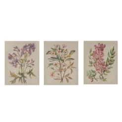 Kirkland's Home Canvas Art-Botanical Linen Art Prints, Set Of 3