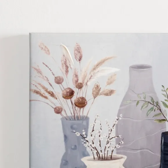 Kirkland's Home Canvas Art-Botanicals In Blue Vases Canvas Prints, Set Of 2