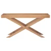 Kirkland's Home Console Tables-Brazilian Pine Tray Top Console Table