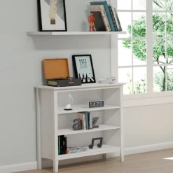 Kirkland's Home Bookshelves-Brazilian Pine Wood Short Bookshelf