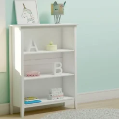 Kirkland's Home Bookshelves-Brazilian Pine Wood 3-Tier Bookshelf