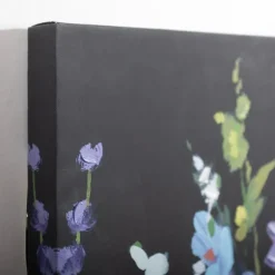 Kirkland's Home Canvas Art-Bright Floral And Black Canvas Art Print