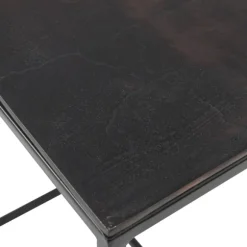 Kirkland's Home Accent & End Tables-Bronze Metal Nesting Side Tables, Set Of 3