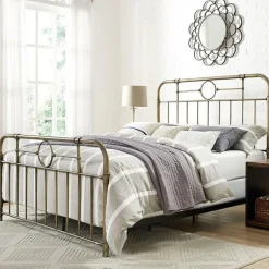 Kirkland's Home Beds & Headboards-Bronze Metal Pipe Queen Bed