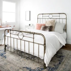 Kirkland's Home Beds & Headboards-Bronze Metal Pipe Queen Bed