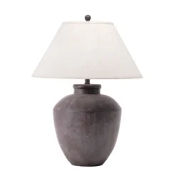 Kirkland's Home Table Lamps-Bronze Urn Resin Table Lamp