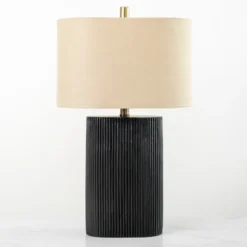 Kirkland's Home Table Lamps-Brooks Ribbed Table Lamp