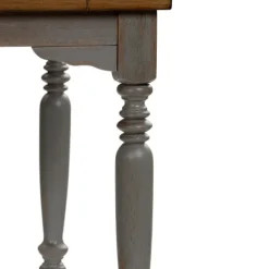 Kirkland's Home Dining Tables-Brown And Gray Traditional Wood Dining Table