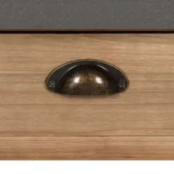 Kirkland's Home Console Tables-Brown And Gray Wood 2-Drawer Console Table