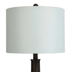 Kirkland's Home Table Lamps-Brown Curved Wood Table Lamp