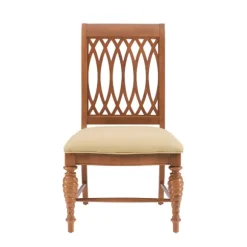 Kirkland's Home Dining Chairs-Brown Hollywood Regency Dining Chairs, Set Of 2