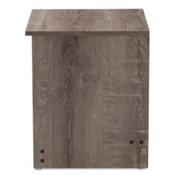 Kirkland's Home Nightstands-Brown Oak Wood Finish 2-Drawer Nightstand