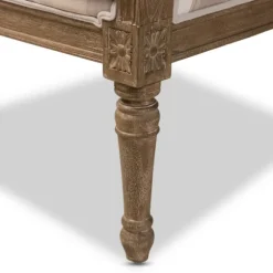 Kirkland's Home Accent Chairs-Brown Striped Upholstered Accent Chair