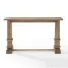 Kirkland's Home Console Tables-Brown Wood Pedestal Base Console Table