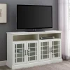 Kirkland's Home Tv Stands & Media Consoles-Brushed Window Pane Tv Stand