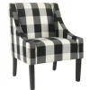 Kirkland's Home Accent Chairs-Buffalo Check Swoop Accent Chair