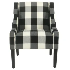 Kirkland's Home Accent Chairs-Buffalo Check Swoop Accent Chair
