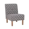 Kirkland's Home Accent Chairs-Burst Patterned Slipper Accent Chair