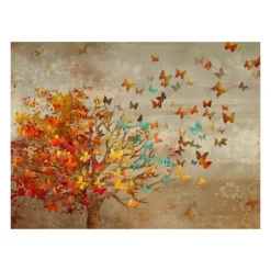 Kirkland's Home Canvas Art-Butterfly Tree Giclee Canvas Art Print, 40X30 In.