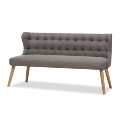 Kirkland's Home Sofas & Loveseats-Button Tufted Splayed Settee