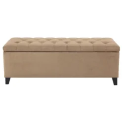 Kirkland's Home Benches & Ottomans-Button Tufted Storage Bench