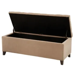 Kirkland's Home Benches & Ottomans-Button Tufted Storage Bench